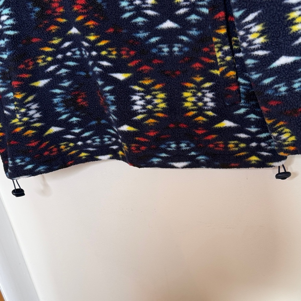 Massive Outdoor Fleece Hoodie Size M Vibrant Multicolor Pullover - Picture 6 of 14